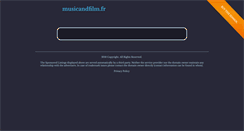 Desktop Screenshot of musicandfilm.fr